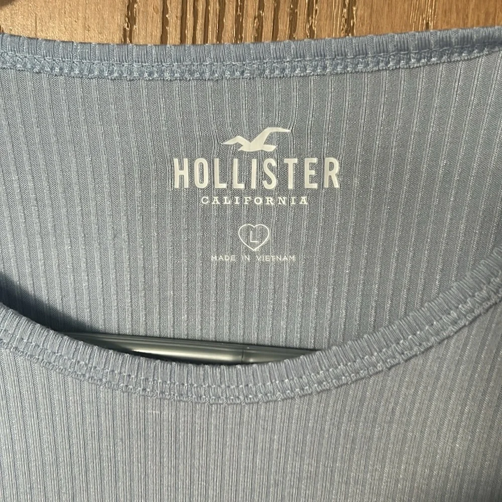 Light Blue Long Sleeve Bodysuit - Picture 2 of 3